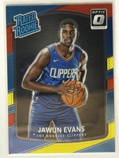 2017 Optic Red and Yellow #162 Jawun Evans Rookie Los Angeles Clippers