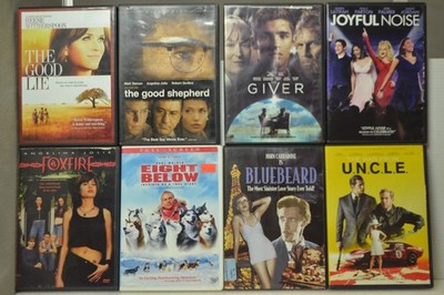 Lot of 8 DVD's Drama Foxfire, the good life, giver, eight below, bluebeard,.....