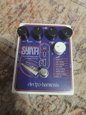 Electro Harmonix Synth9 Synthesizer Machine Synth 9 EHX Guitar Effect Pedal
