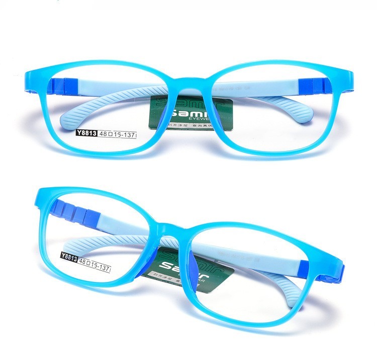 Kids Glasses Children Boys Eyeglass Frame Silicone Rubber Bl