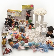 Mega Lot VTG 50+ Wilton Cake Decorations Garfield Strawberry Shortcake & More