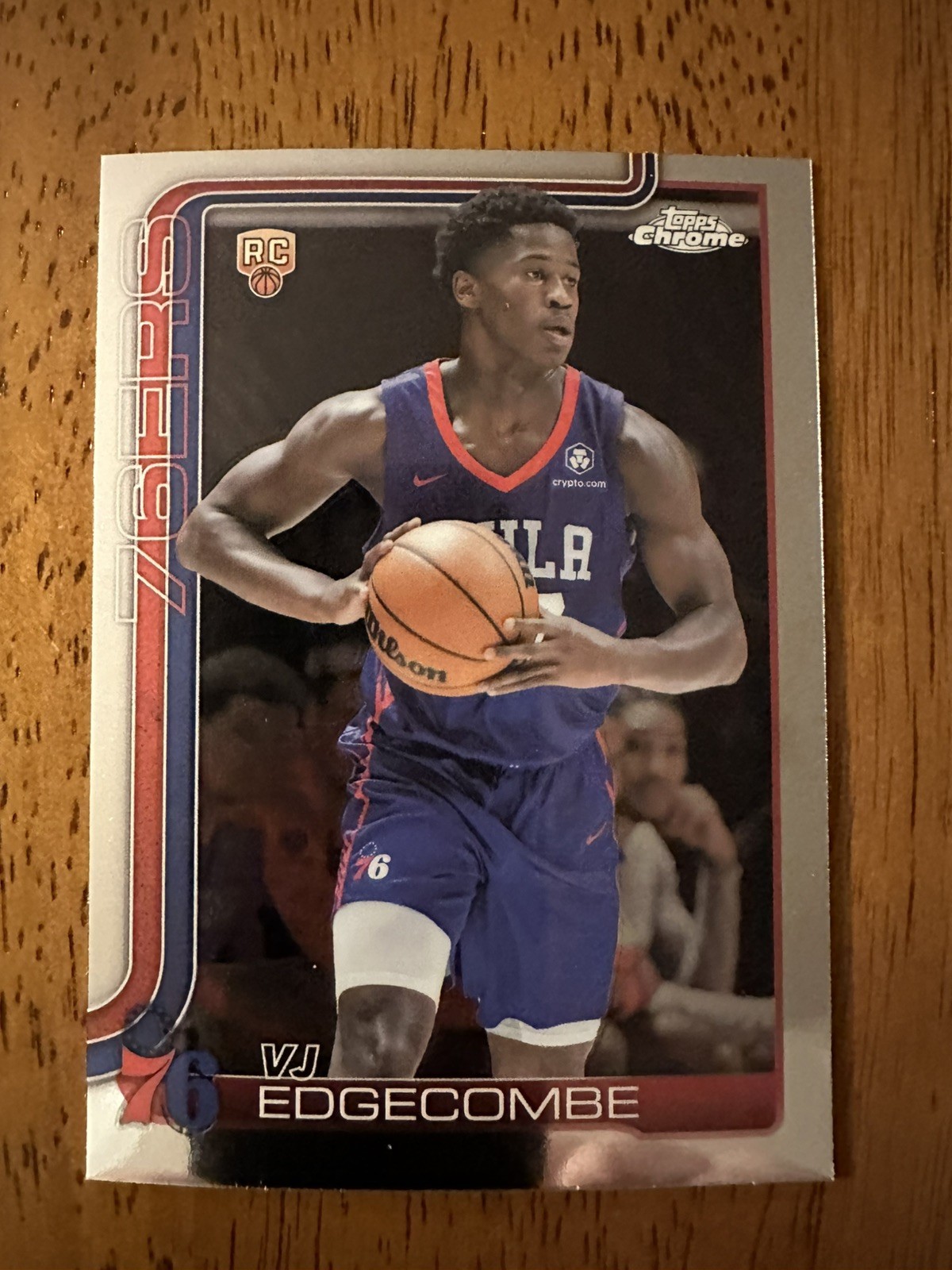 2025-26 NBA Topps Chrome Basketball VJ Edgecombe Rookie #253 76ers