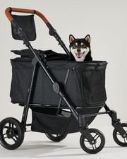 Medium Dog Stroller for Large Dogs, Pet Stroller for Medium Dogs up to 66Lbs, Al