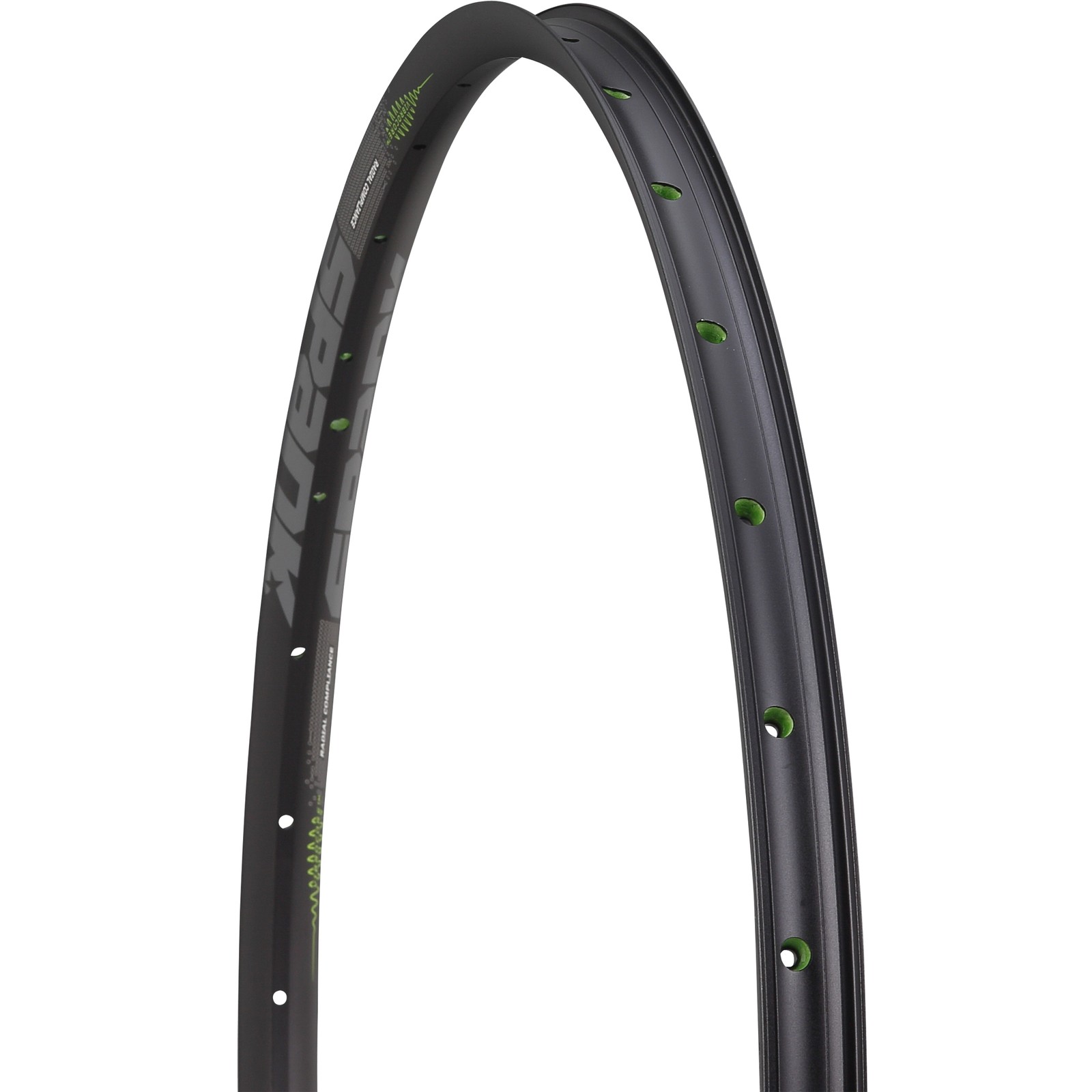 Spank Flare 24 Vibrocore 700c Disc Gravel MTB Rims - Tubeless Ready, Aluminum