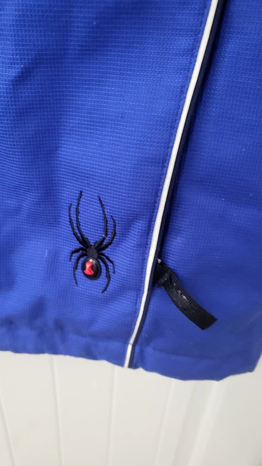 Vintage Spyder  Blue Dermizax  Convertible Ski Snow Jacket Men's Medium - Image 3 of 4