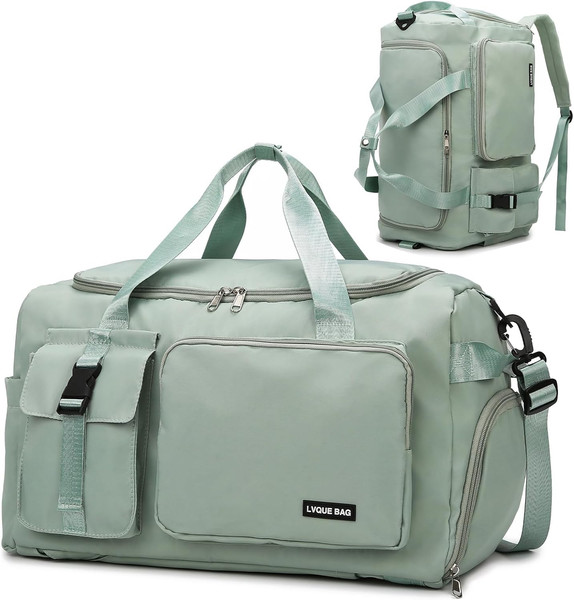 Suweir Sporttasche Damen Herren 42L Reisetasche Mit Schuhfach Nassfach Wasserdic-image