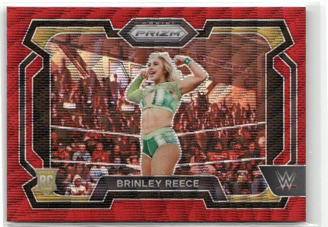 2024 Panini Prizm WWE #36 Brinley Reece Rookie Ruby Wave Prizm NXT RC