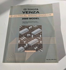 2009 Toyota Venza Electrical Wiring Diagrams Original Factory Manual