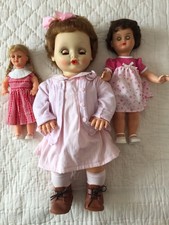 Lot de 3 poupées Anciennes Bella,  No Raynal , Petitcollin , 29 , 38 et 55 cm