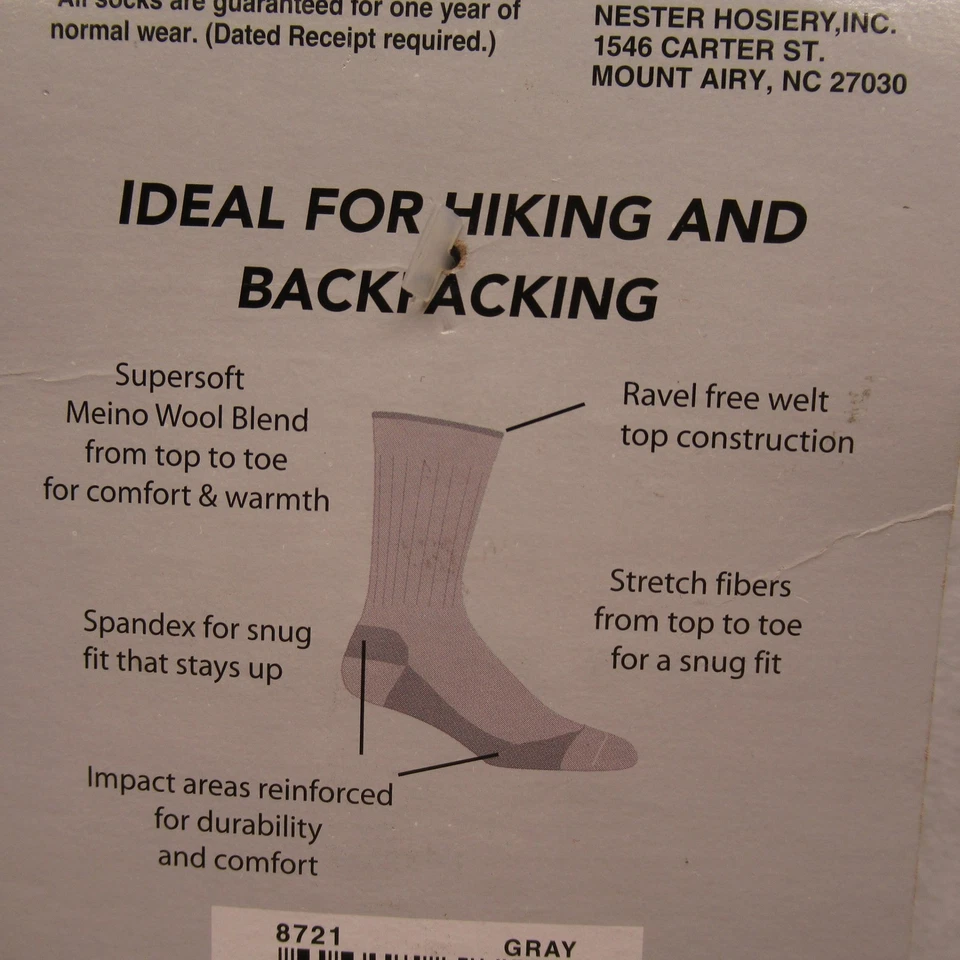 Realtree Calcetines Mujer Medianos 6-10 Gris Peso Medio Senderismo Mochila Mezcla Lana NUEVO Foto 4 de 4