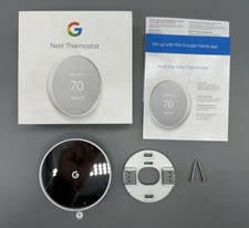 Google Nest Thermostat Programmable Smart WiFi G4CVZ Snow GA01334-US White