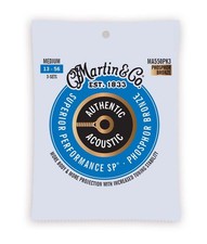 Martin MA550 SP Phosphor Bronze 92/8 Medium 13-56 Guitar Strings, 3 Packs