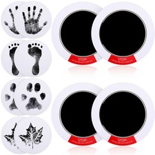 14 Pcs Paw Print Kit for Dogs Mess Free Ink Pad Dog Hand Footprints Inkless C...