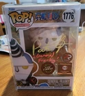 Funko Pop! One Piece General Franky Glow Chase Autographed By Patrick Seitz