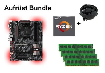 Bundle MSI B350 Tomahawk + AMD RYZEN 3 5 7 CPU + 8GB bis 32GB RAM + M.2 wählbar