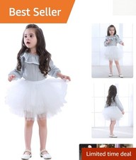 Charming 6-Layered Tulle Tutu Skirt for Girls - Perfect for Dance and Parties