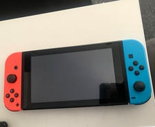 Nintendo Switch Console w/ Neon Red/Blue Joy-Con, Dock, Cables, TV Connect