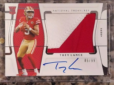 2021 National Treasures Trey Lance RPS /99 San Francisco 49ers Chargers Rookie