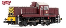 Graham Farish 372-955SF Class 14 D9523 BR Maroon (Wasp Stripes) Diesel Locomotiv