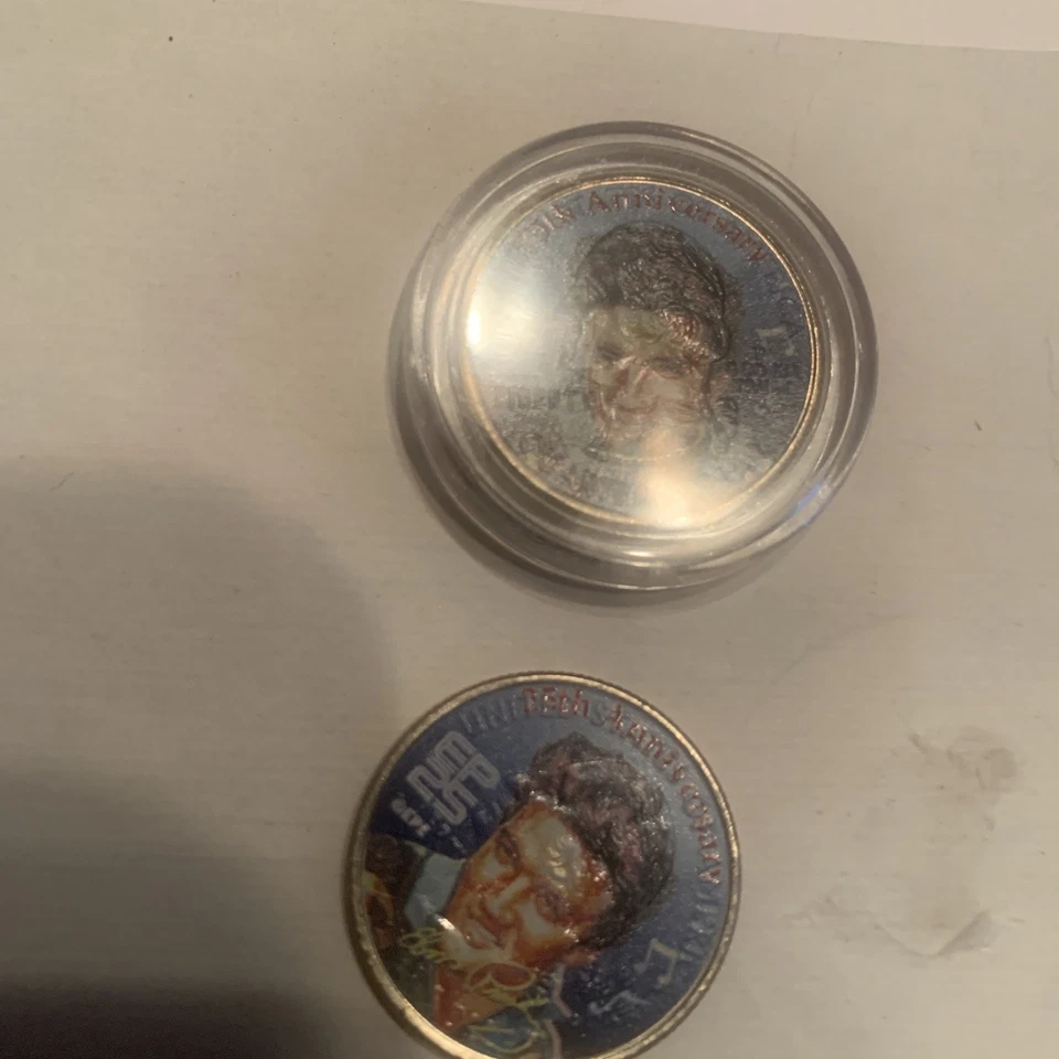 Four Qty. Elvis Presley Colorized 2002 U.S. TN Quarter non silver - Image 4 of 4