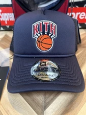 Kith New York Knicks New Era Snap Back Doom Navy Blue OSFA Sold Out Mesh Trucker