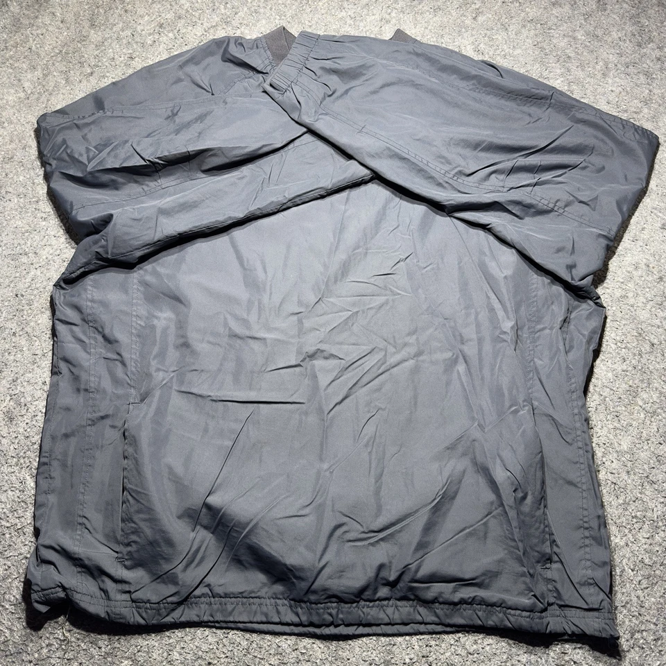 Sport Tek Helix Logo Windbreaker Mens XXL Gray Pockets Side Zip Pullover Lined - Image 4 of 4