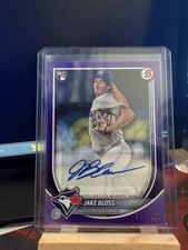 2025 Bowman Autographs - Jake Bloss RC /250 Purple Toronto Bluejays PRV-JB