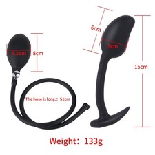 Huge Big Inflatable Plug Expandable Pump Men Women Adults Silicone Bondage BDSM