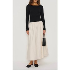 Reformation Abel Long Sleeve Mixed Media Maxi Dress XL  (NEW)