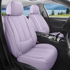Bling Car Seat Covers Full Set, Luxury Faux Leather Car Seat Covers Waterproo...