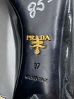 Prada Black Patent Leather Silver Buckle Heels W 6.5 — photo 8