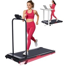 Walking Pad with Handle Bar and Incline 3.0HP Under Desk Treadmill for Home S...