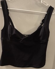 Intimately Free People Medium Adjustable Strap Black Tank Top NWT