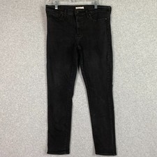 Levis Jeans Women's 32 Black 311 Shaping Skinny Mid Rise Stretch Med Wash
