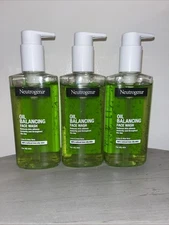 Neutrogena Oil Balancing Facial Wash Mattify Lime & Aloe Vera 6.7 Fl Oz Lot Of 3