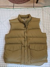 Vintage Cabela s Waterfowl Down Tan Men s Size L Hunting Fishing Outdoor Vest