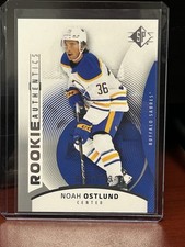 Upper Deck SP Rookie Authentics #118 Noah Ostlund Sabres 2025-26 321/1749 RC