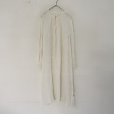BUNON Cotton Silk Volume-Sleeve Lightweight Dress Size F 