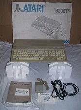 Atari ST 520 STE Computer 4MB Memory TOS 1.62 Good DMA STM1 Mouse Games BOXED