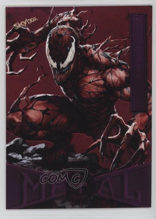 2022 Marvel Metal Universe Spider-Man Pink Light FX 42/75 Carnage #18 1d0h