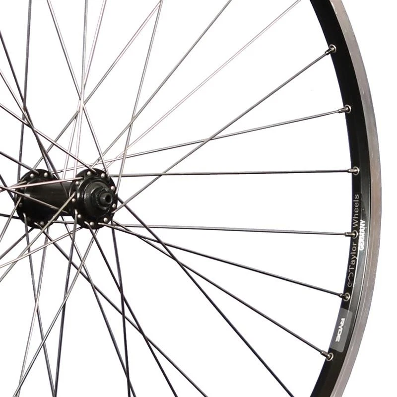 28 Zoll Vorderrad Rdye Zac19 Hohlkammer Shimano HB-QC300 Nabe Disc CL schwarz - Bild 2 von 4