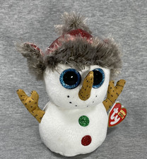 TY Beanie Boos - 6" BUTTONS the SNOWMAN - MINT WITH MINT TAGS