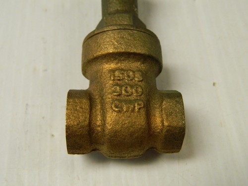 NEW JENKINS GATE VALVE CAT# 2810J 47CJ 1/4" NPT 150S 300 CWP BRASS BRONZE - Picture 3 of 5