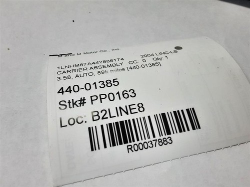 Carrier Differential Auto Transmission 3.58 Ratio Fits 03-06 LINCOLN LS 37883 - Picture 7 of 7