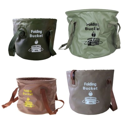 Lightweight Folding Bucket Foldable Water Pails Portable Fishing Bucket