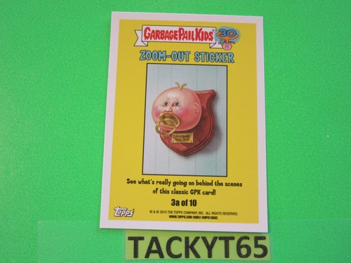 GARBAGE PAIL KIDS 2015 30TH SINGLE PARALLEL GREEN STICKER(S) NEW YOU CHOOSE - Picture 14 of 100