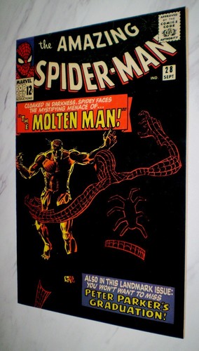 Amazing Spider-man #28 NM/MT 9.8 WHITE PAGES 1965 Marvel 1st Molten Man + origin