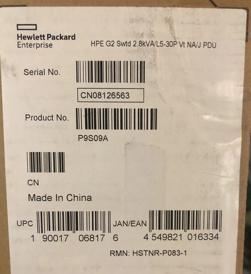HPE 2.8kVA Switched L5-30P Input 18x 5-20P 24A 100-120v USA Canada Japan PDU G2 - Image 2 of 4