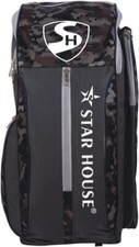 Duffle Cricket Kit Bag Navy Fluro Yellow