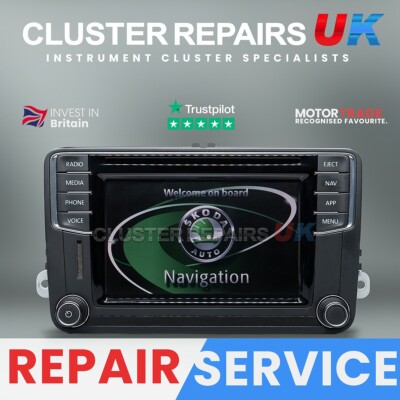 SKODA YETI MIB 2 SAT NAV REPAIR SERVICE, ALL LCD SCREEN FAULTS, BOLERO